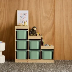 Children's storage unit staircase 6 storage bins