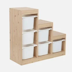 Children's storage unit staircase 6 storage bins