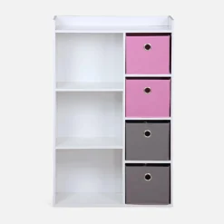 Children's storage unit with 4 baskets