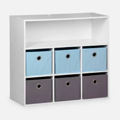 Children's storage unit with 6 baskets