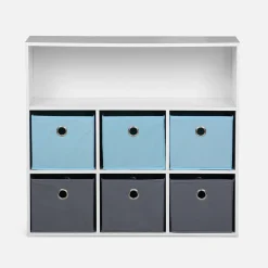 Children's storage unit with 6 baskets