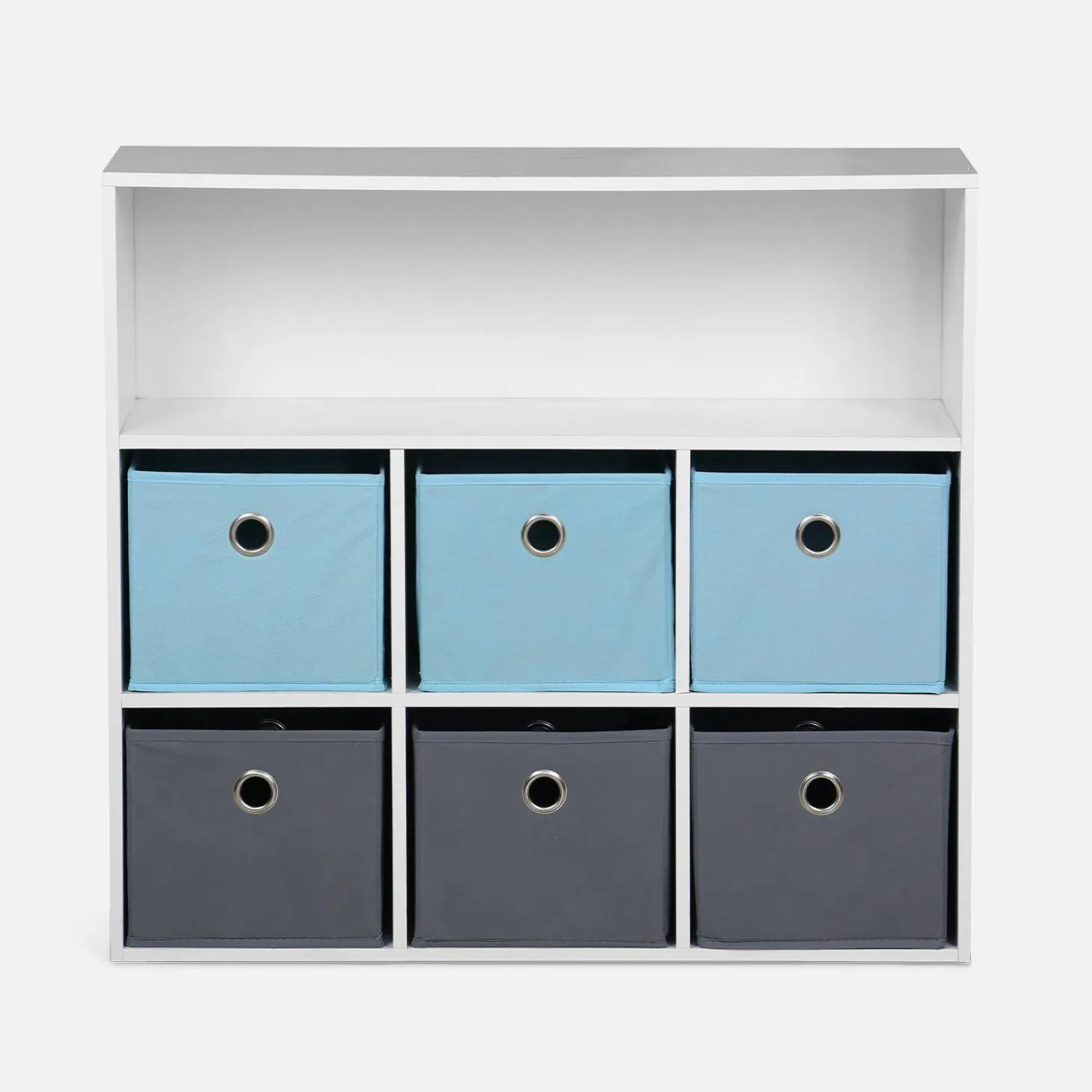Children's storage unit with 6 baskets