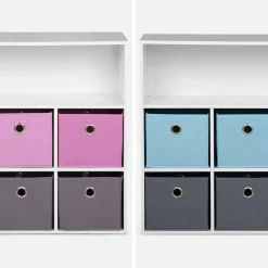 Children's storage unit with 6 baskets