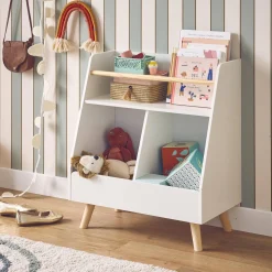Children's storage unit with 2 compartments