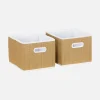 Children's storage unit with 4 plant fibre baskets