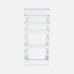 Children's storage unit with 4 storage bins