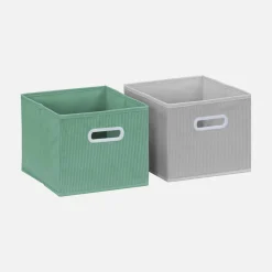 Children's storage unit with 4 velvet baskets
