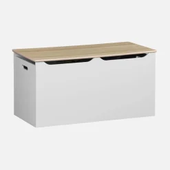 Children's toy storage box with side handles