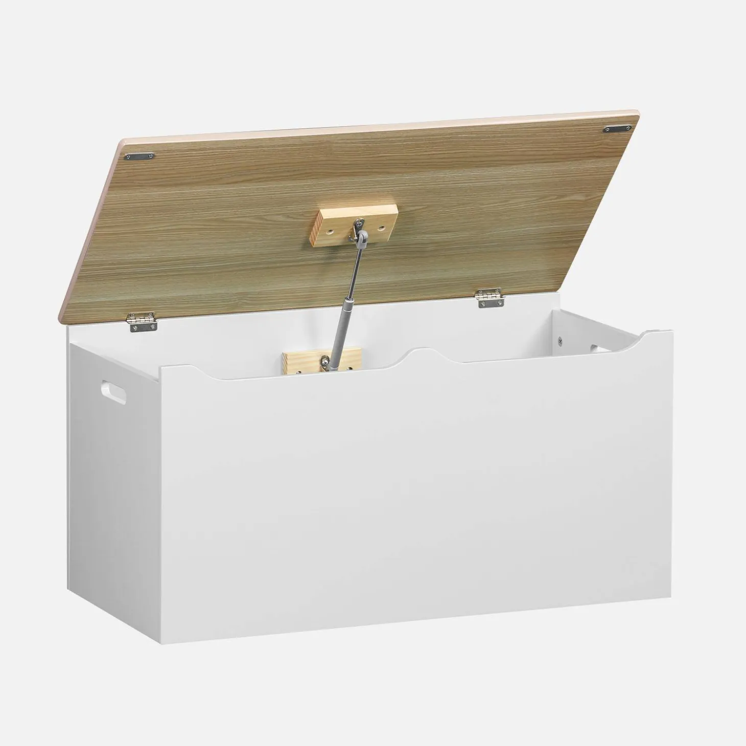 Children's toy storage box with side handles