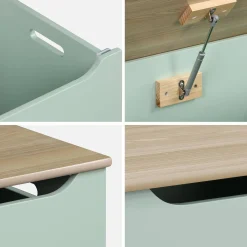 Children's toy storage box with side handles