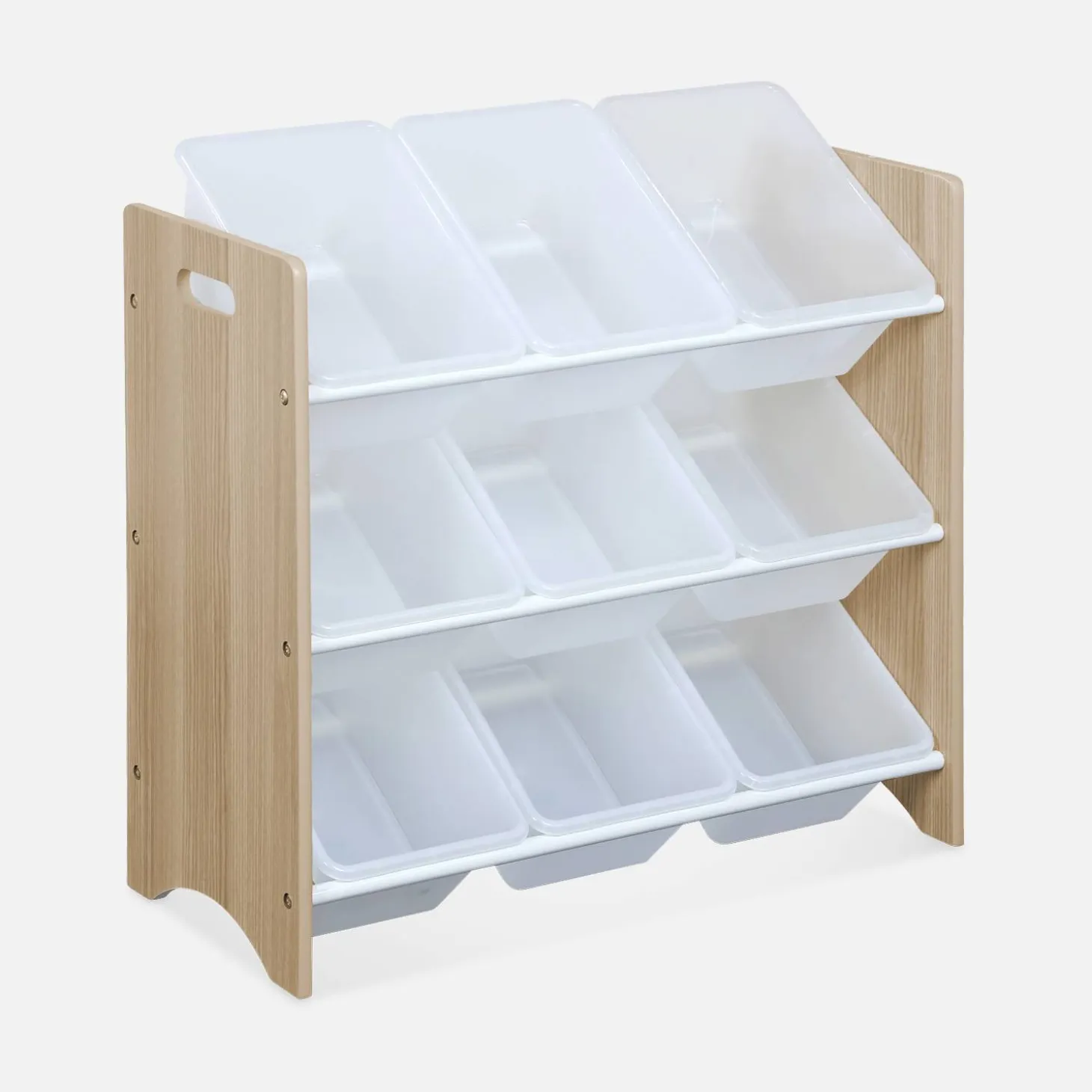 Children's toy storage unit with 9 baskets
