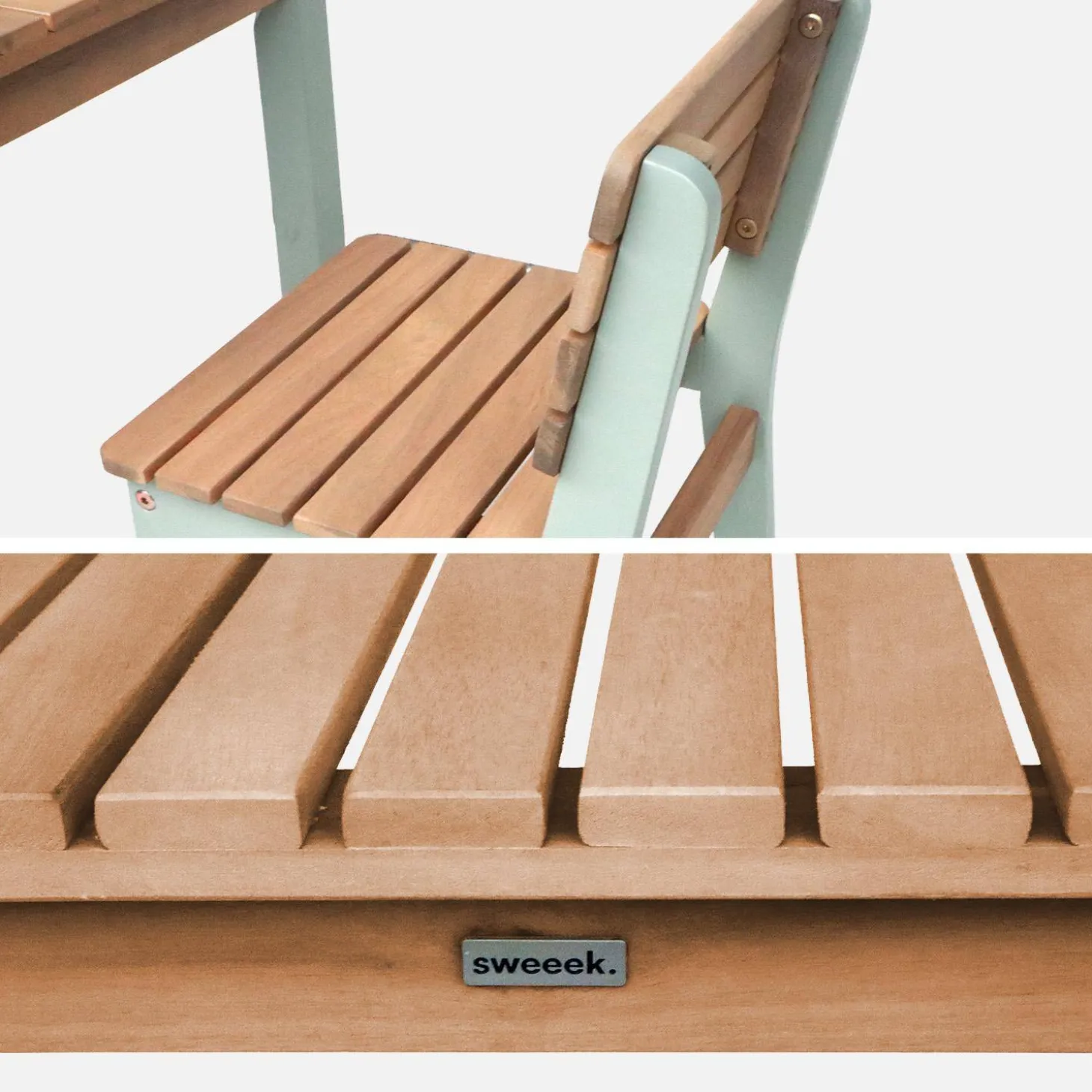 Children's wooden table with chairs