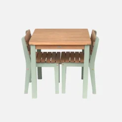 Children's wooden table with chairs
