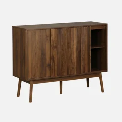 115cm buffet storage with wood effect