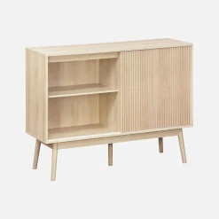 115cm buffet storage with wood effect