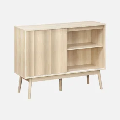 115cm buffet storage with wood effect