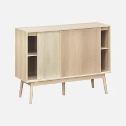 115cm buffet storage with wood effect