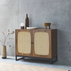 100cm cane sideboard