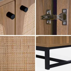 100cm cane sideboard