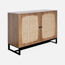 100cm cane sideboard