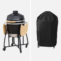 57cm ceramic charcoal barbecue + cover