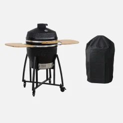 57cm ceramic charcoal barbecue + cover