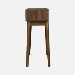 100cm console table with grooved wooden detail
