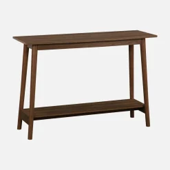 110cm console table with walnut wood effect