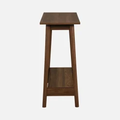 110cm console table with walnut wood effect