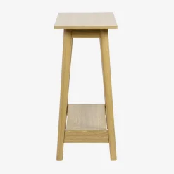 110cm console table with walnut wood effect