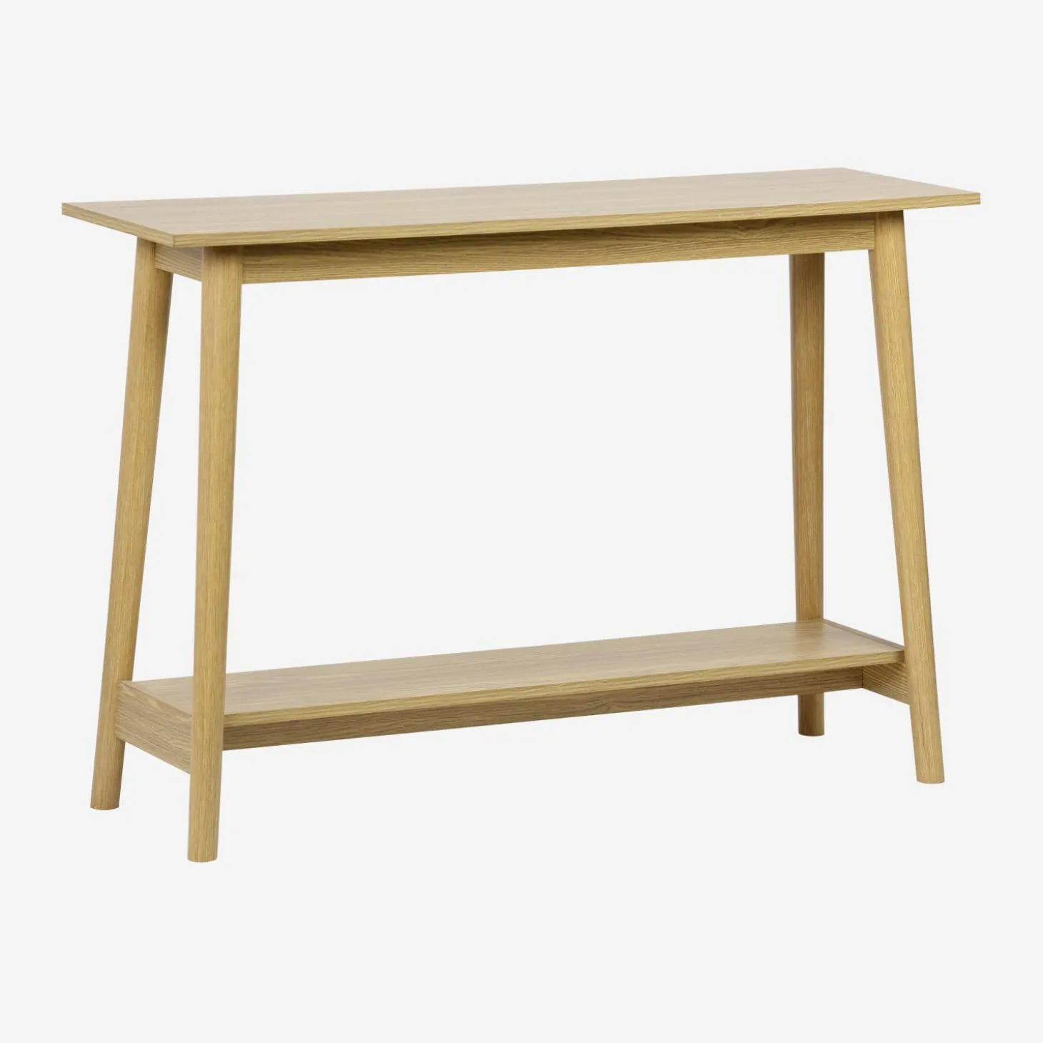 110cm console table with walnut wood effect