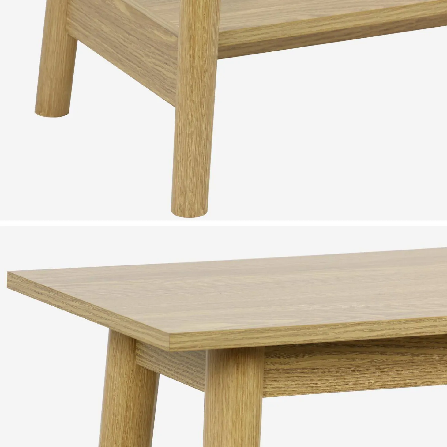 110cm console table with walnut wood effect
