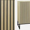 160cm contemporary sideboard with wood effect