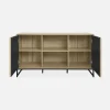 140cm contemporary sideboard, wood-effect and 2 doors