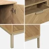160cm herringbone sideboard with 3 drawers