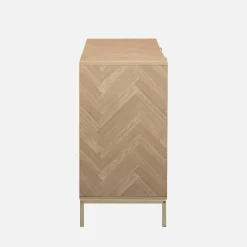 160cm herringbone sideboard with 3 drawers