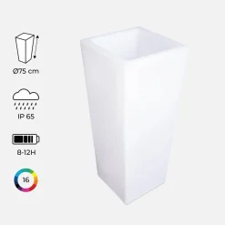 75cm LED vase with remote control, 16 colours