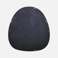 55cm oval wooden mirror