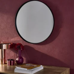 60cm round metal mirror