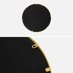 60cm round metal mirror