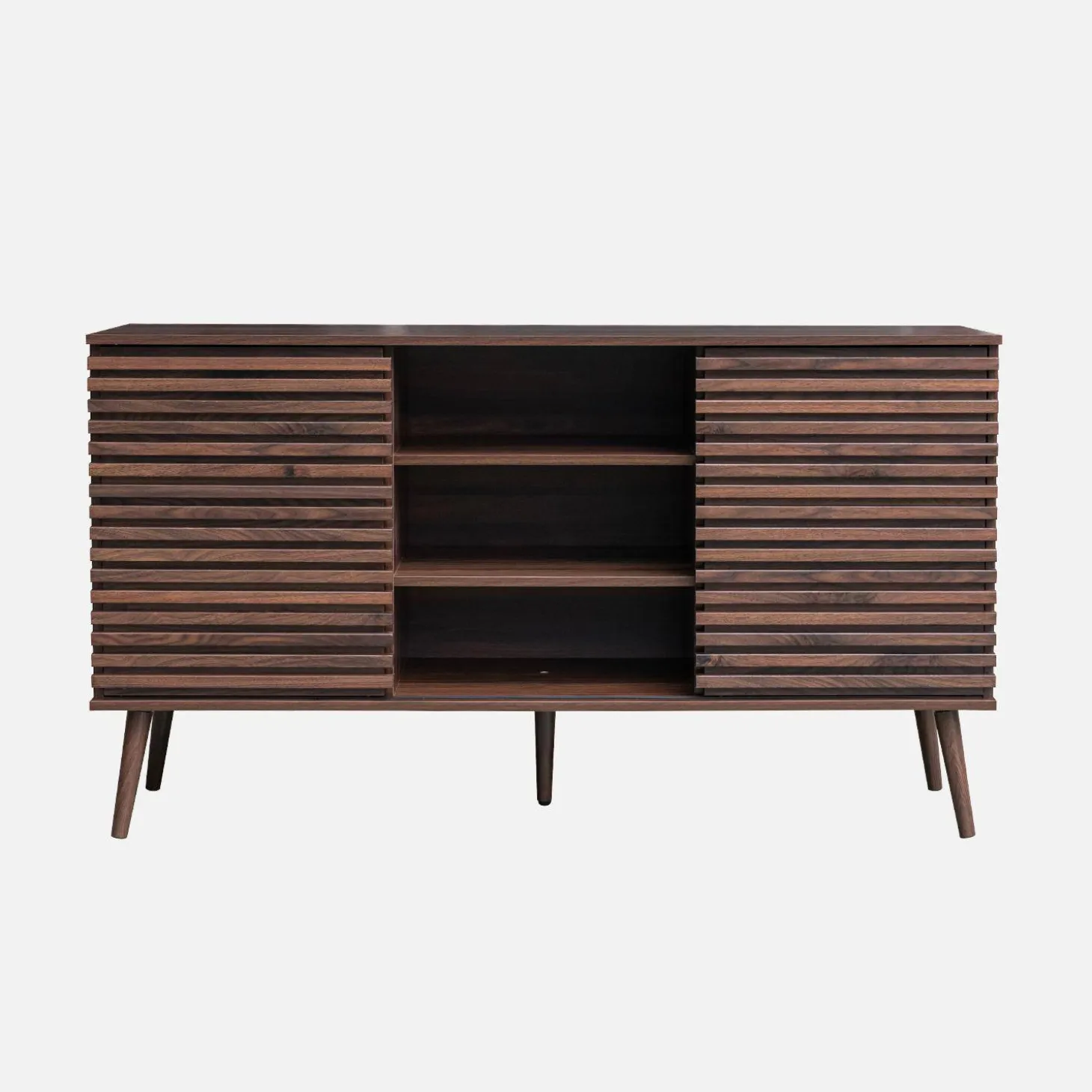 140cm scandi-style sideboard with wooden effect