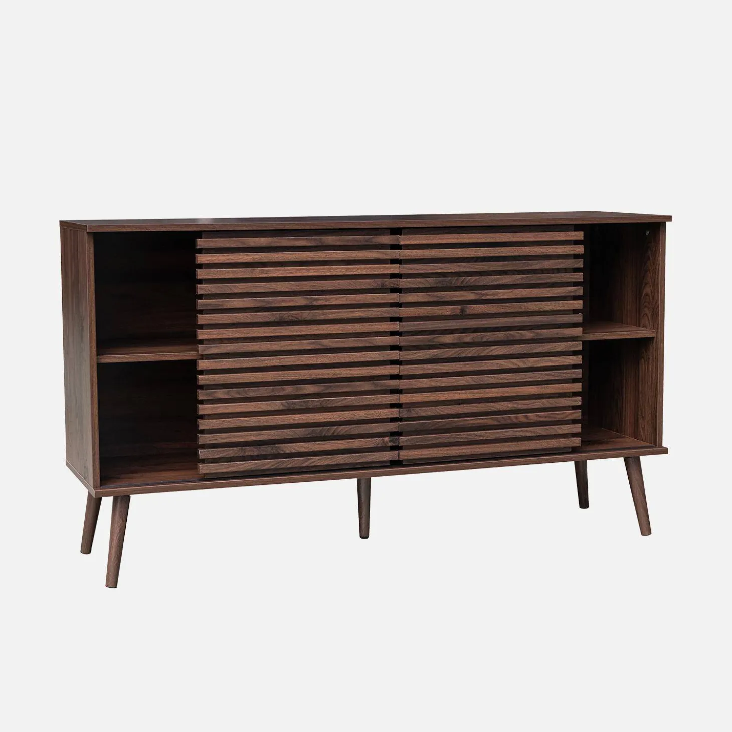 140cm scandi-style sideboard with wooden effect