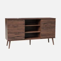 140cm scandi-style sideboard with wooden effect