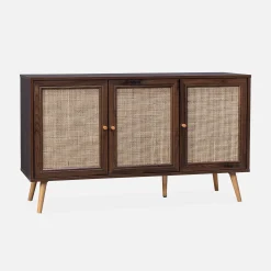 120cm sideboard cabinet with wooden effect