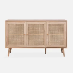 120cm sideboard cabinet with wooden effect