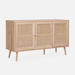 120cm sideboard cabinet with wooden effect