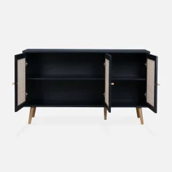 120cm sideboard cabinet with wooden effect