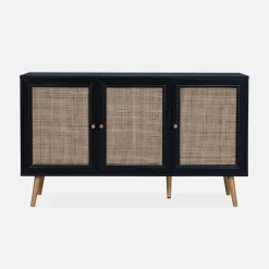 120cm sideboard cabinet with wooden effect
