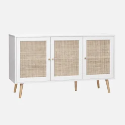 120cm sideboard cabinet with wooden effect