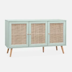 120cm sideboard cabinet with wooden effect